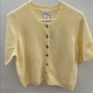 Song of Style Soft Yellow Knit Cardigan
